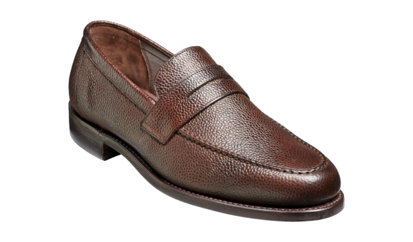 Jevington - Dark Brown Grain Loafer Shoe