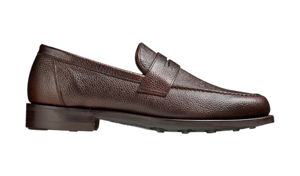 Jevington - Dark Brown Grain Loafer Shoe - Image 2